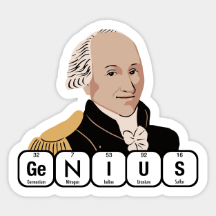 Charles Augustin de Coulomb Genius Sticker